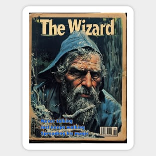 The Wizard, A vintage comics cover Sticker